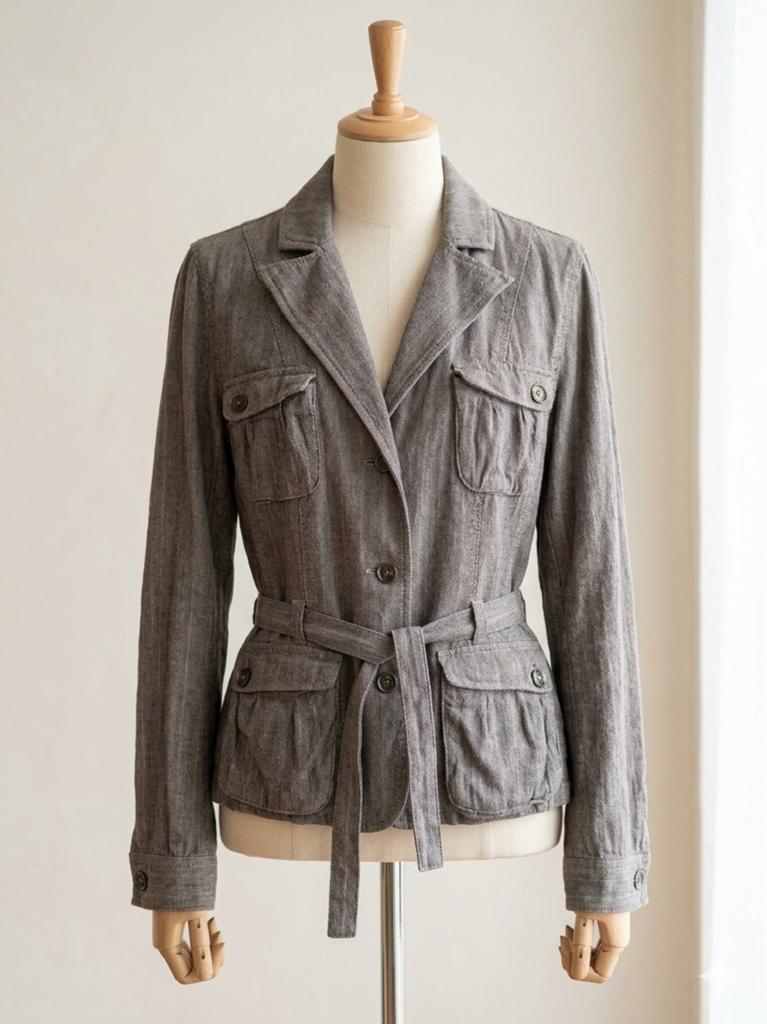 Damesjas WE beige/zwart M Cotton, Ophalen of Verzenden, Gedragen, Maat 38/40 (M), Zwart