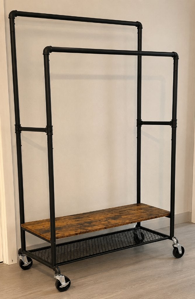 Kleerkast/kledingrek/dressing, Ophalen, 100 tot 150 cm, Met plank(en), Zo goed als nieuw