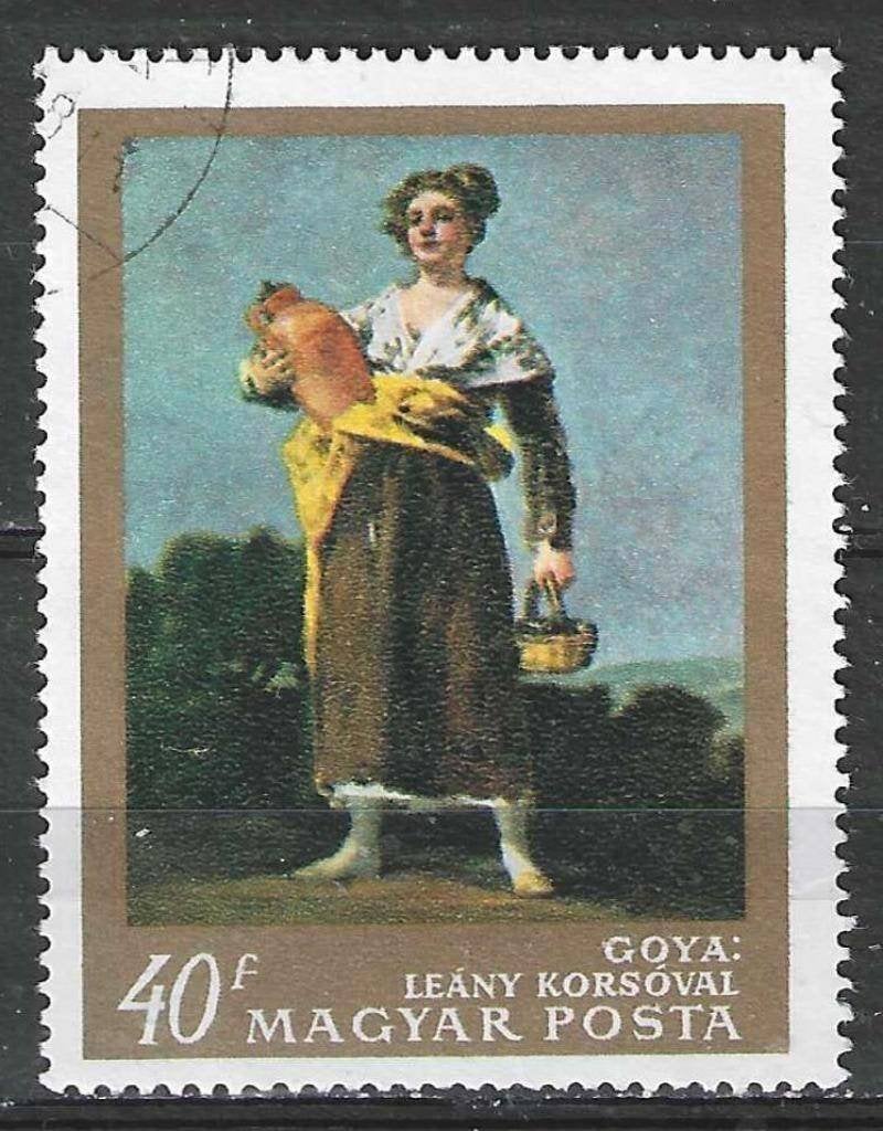Hongarije 1967 - Yvert 1967 - Meisje met Kruik (ST), Verzenden, Gestempeld