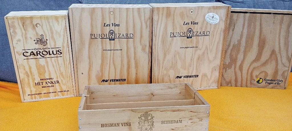 houten kistjes wijn en bier, Ophalen, Gebruikt, Overige typen