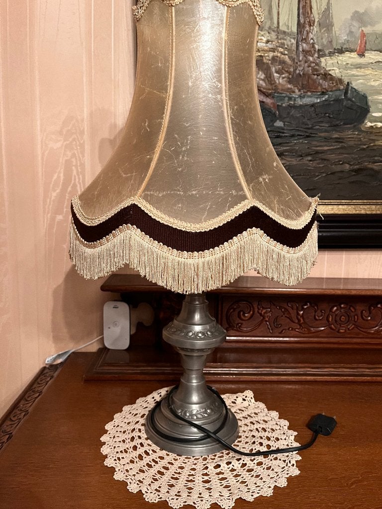 Tinnen lampedaire, Lampe d'ambiance, Comme neuf, Enlèvement, E27 (grand)