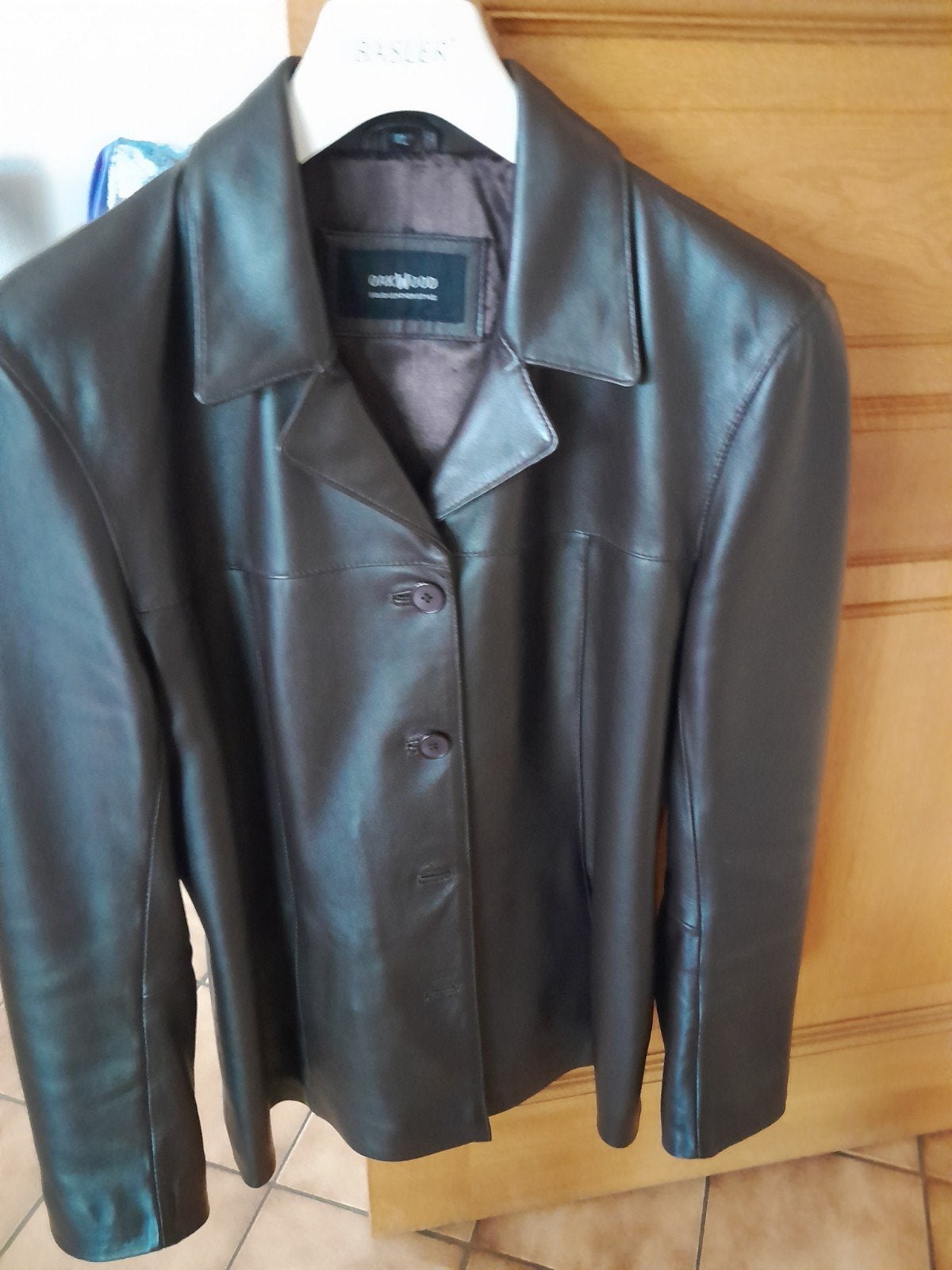 lederen vest, Ophalen, Bruin