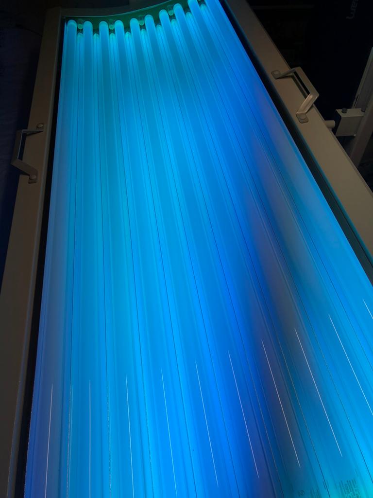 Zonnehemel, Elektronische apparatuur, Zonnebanken en Gezichtsbruiners, Ophalen, Gebruikt, Zonnebank enkelzijdig