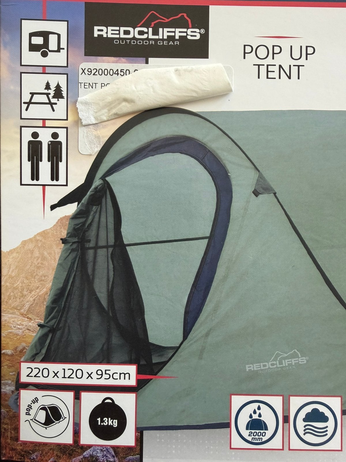 Pop up tent 2 pers als nieuw, Caravanes & Camping, Tentes, Enlèvement, Comme neuf
