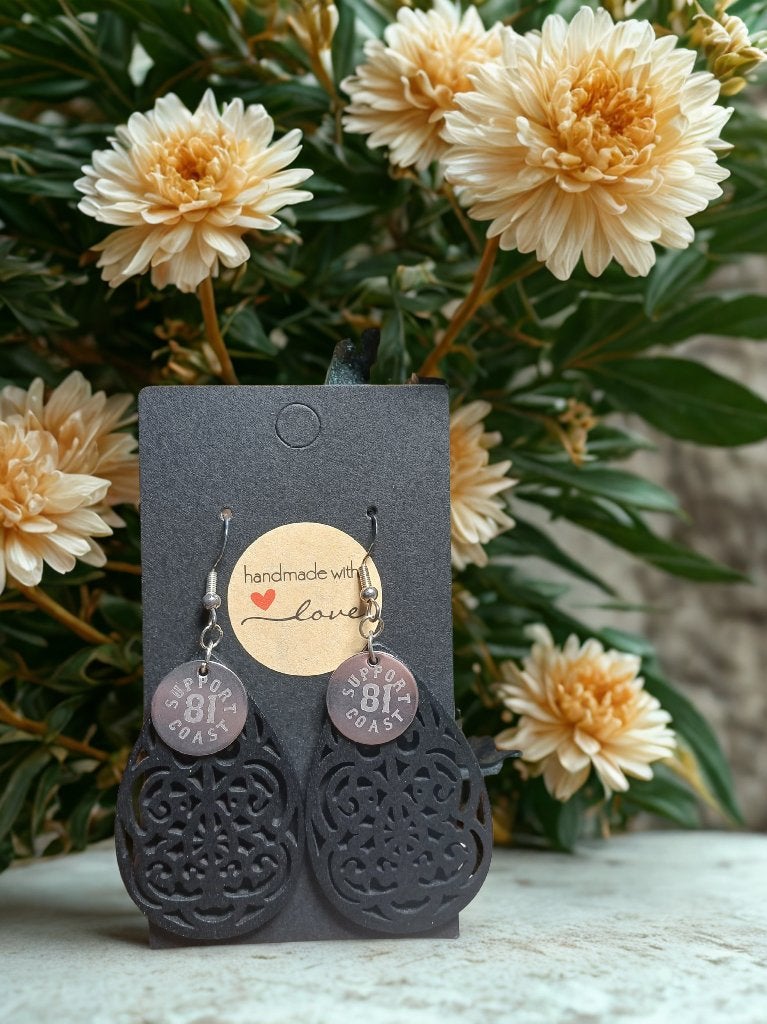 MiniRebel - Boucles d'oreilles en bois - SOLDES, Bijoux, Sacs & Beauté, Boucles d'oreilles, Neuf, Pendantes, Autres matériaux