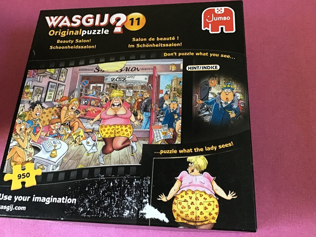 Puzzel wasgij, Ophalen of Verzenden, 500 t/m 1500 stukjes, Gebruikt, Legpuzzel