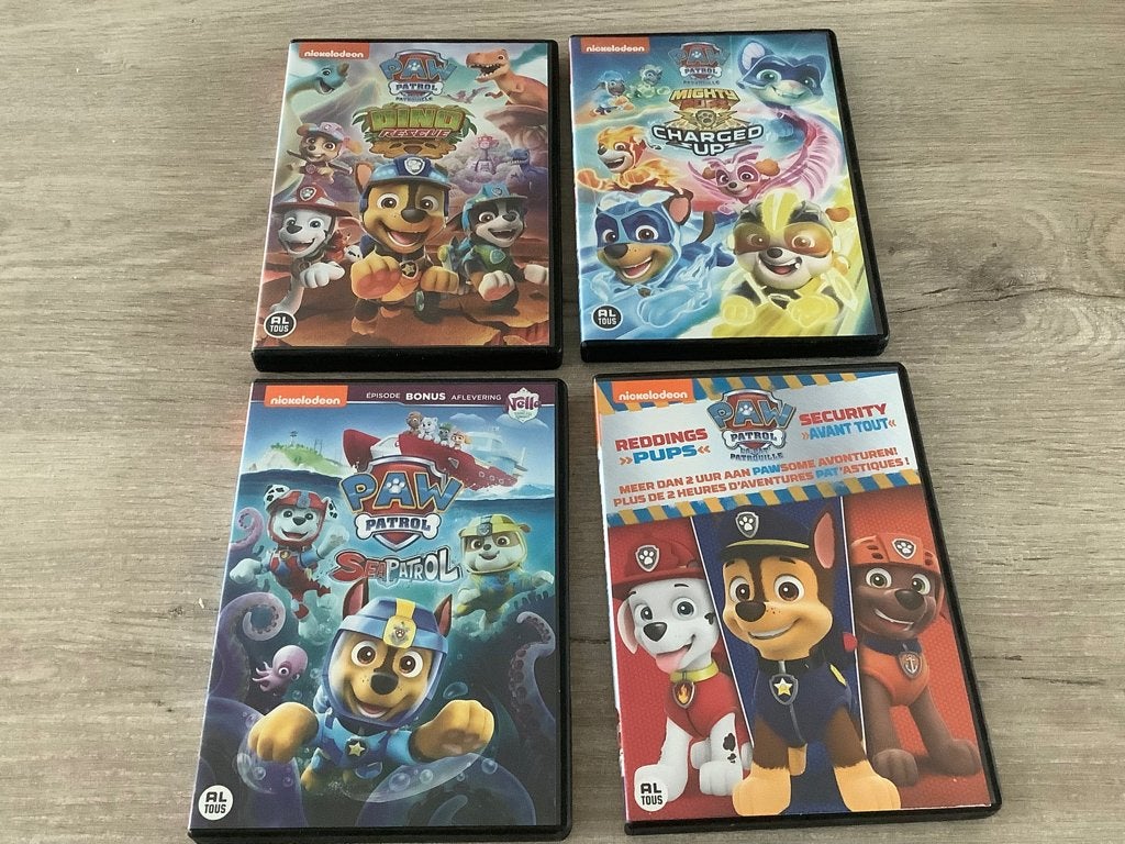 Paw Patrol verschillende DVD'S, Europees, Tekenfilm, Alle leeftijden, Zo goed als nieuw