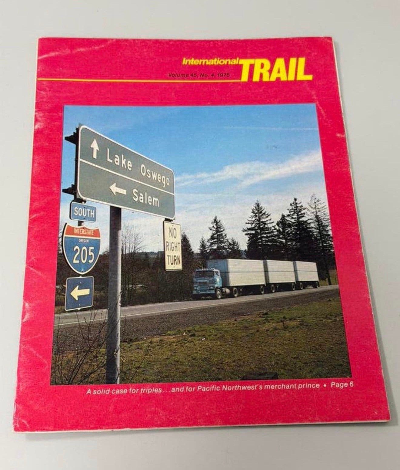 Ancien magazine International Trail, 1975, de pour camions, Enlèvement ou Envoi, 1960 à 1980, Journal ou Magazine