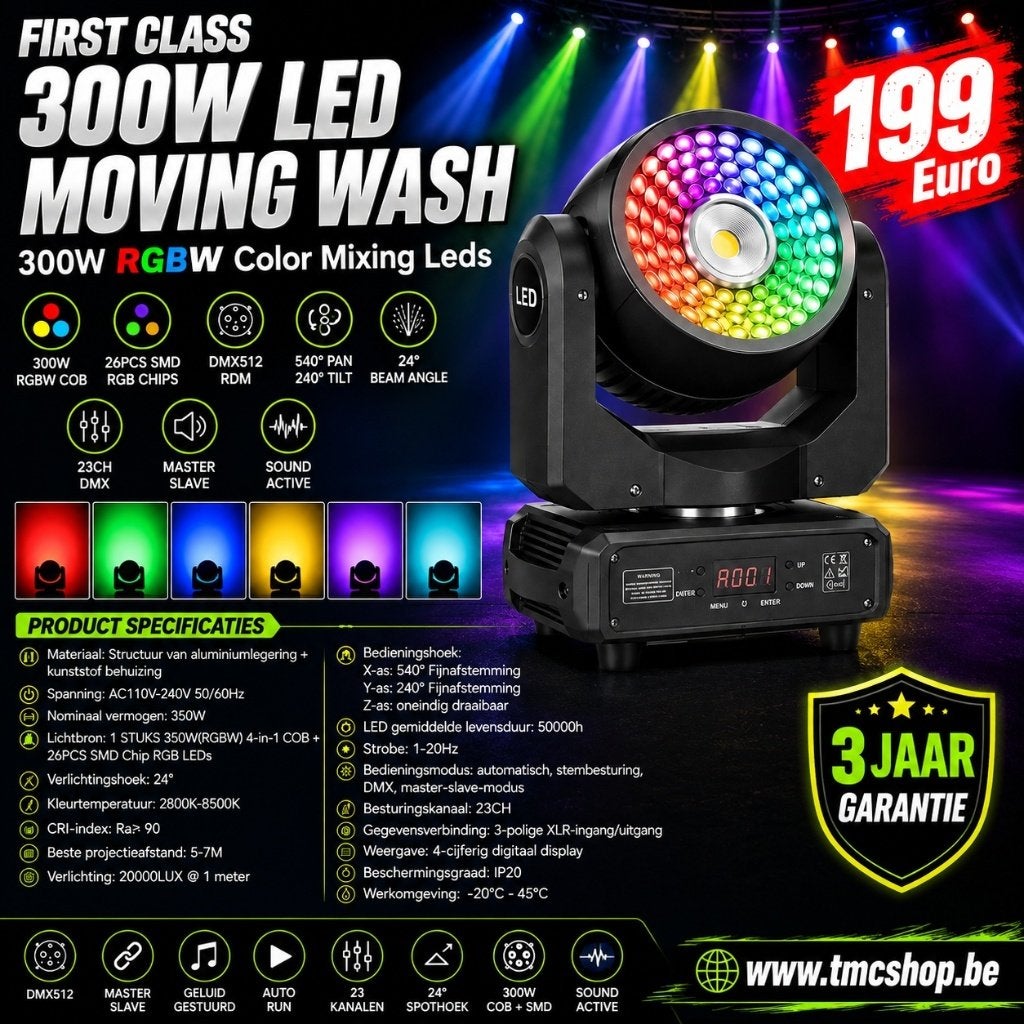 Nouveau lave-linge mobile LED 300W de première classe, Enlèvement ou Envoi, Neuf, Ensemble complet