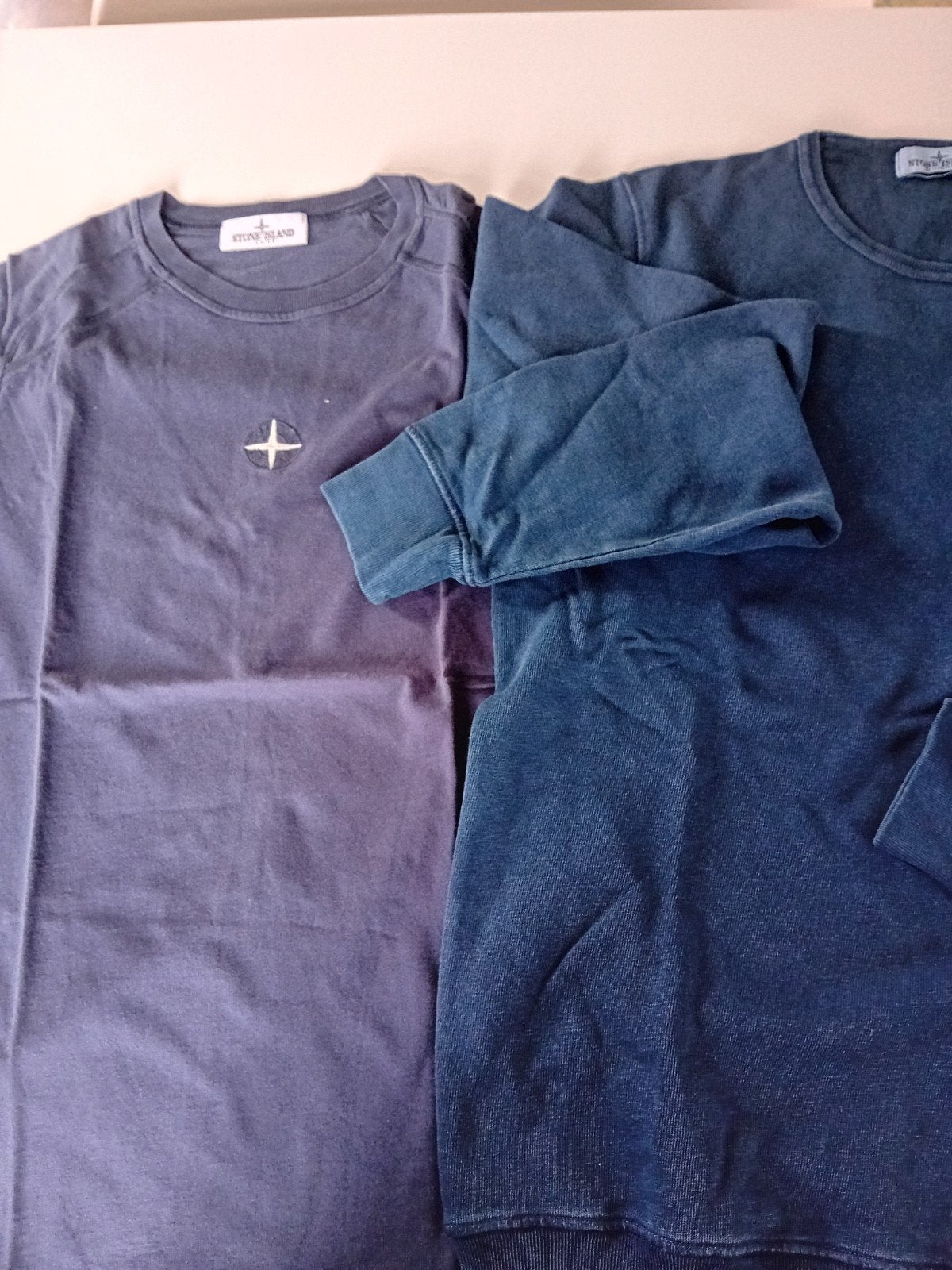 sweater en T-shirt stone island 14jaar, Ophalen, Gedragen, Maat 46 (S) of kleiner
