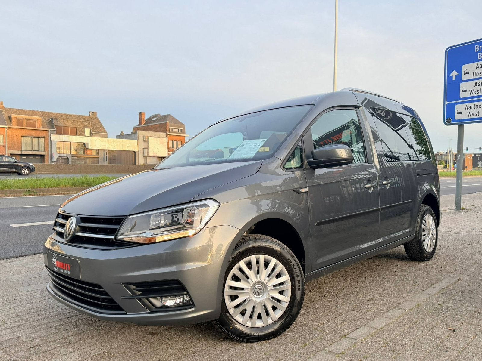 Vw Caddy Trendline 2018 130dkm 2.0tdi Automaat Navi Pdc Full, Auto's, Euro 6, 72 kW, Bedrijf, USB