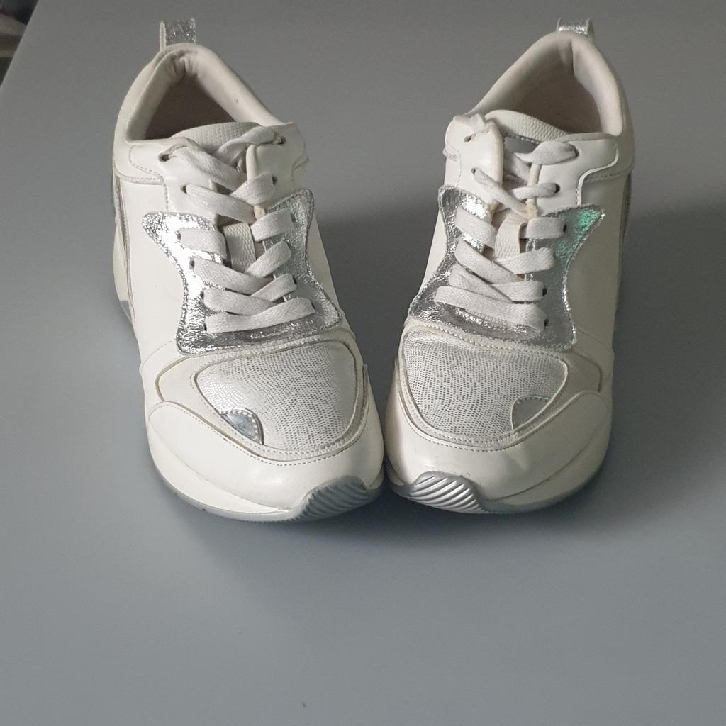 Baskets blanche compensé,  taille : 38, Enlèvement