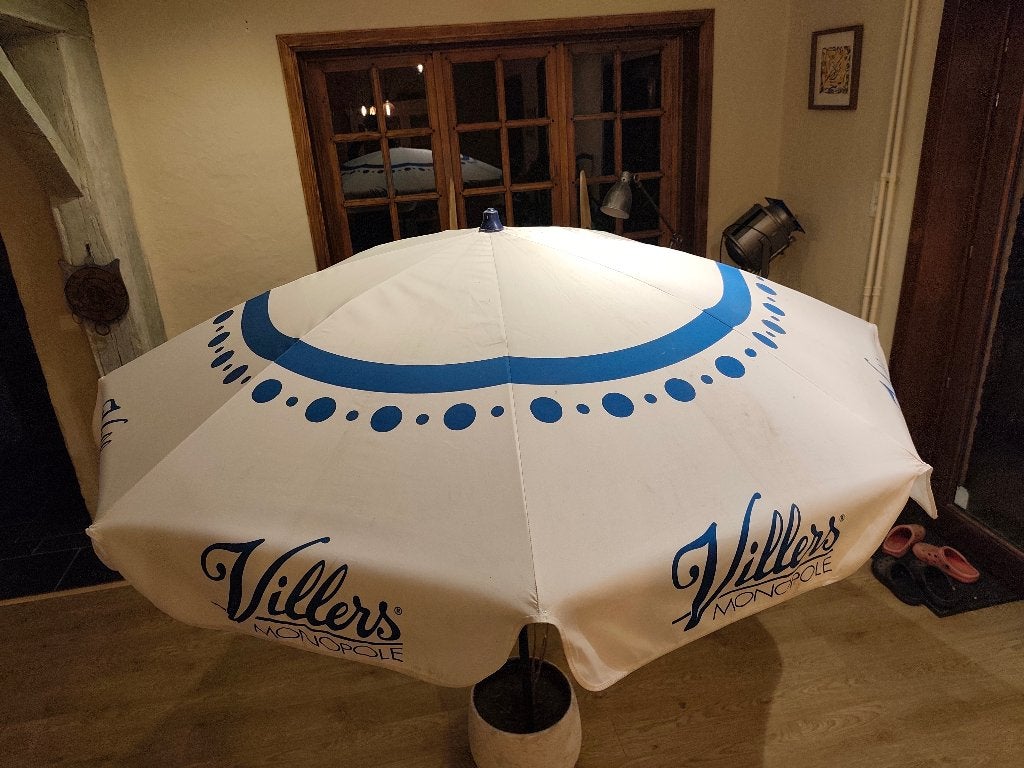 Villers Monopoly vintage parasol, Ophalen, Gebruikt, Overige typen