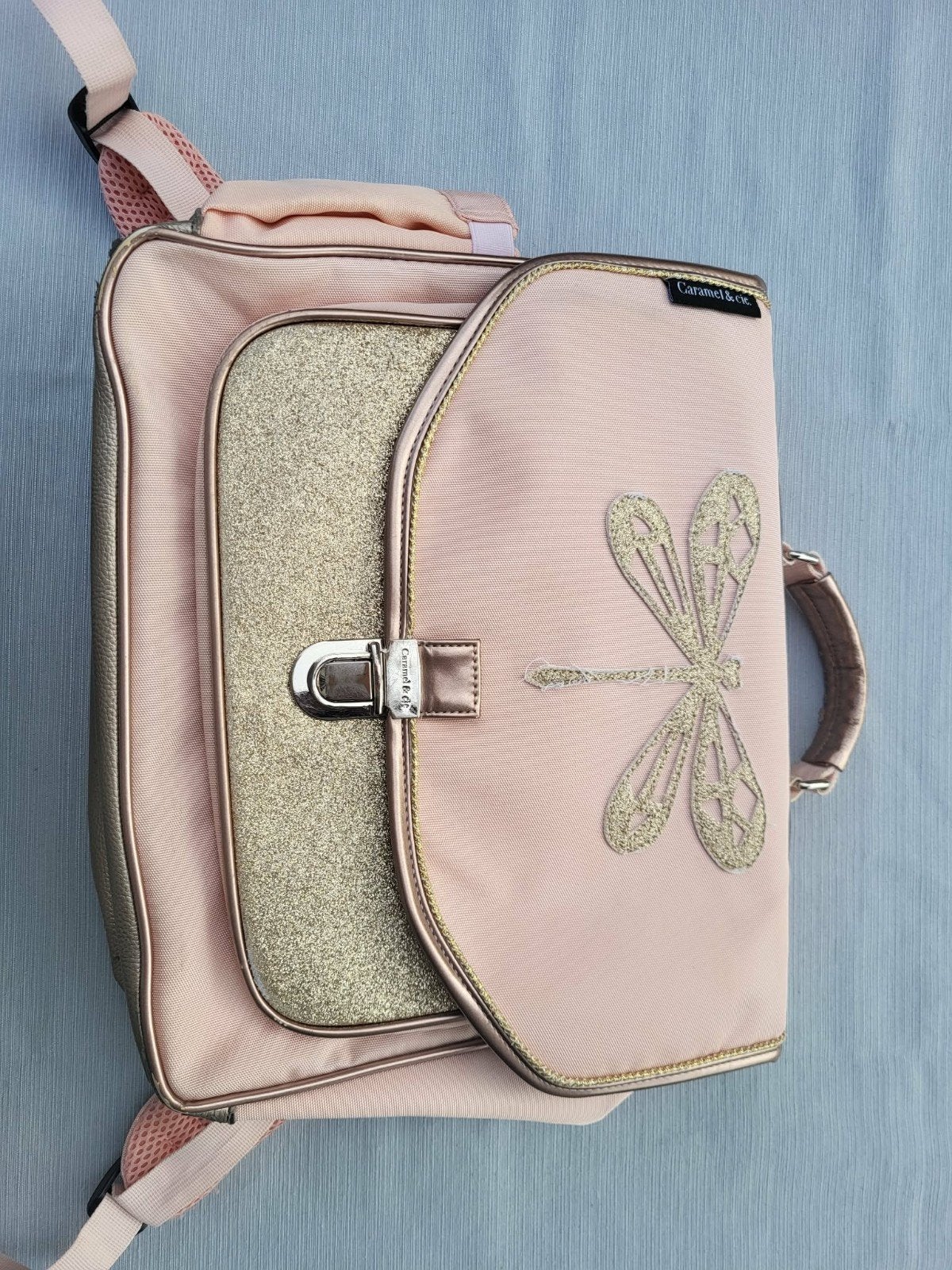 Hele mooie boekentas caramel & ci, Enlèvement, Utilisé, Sac à dos