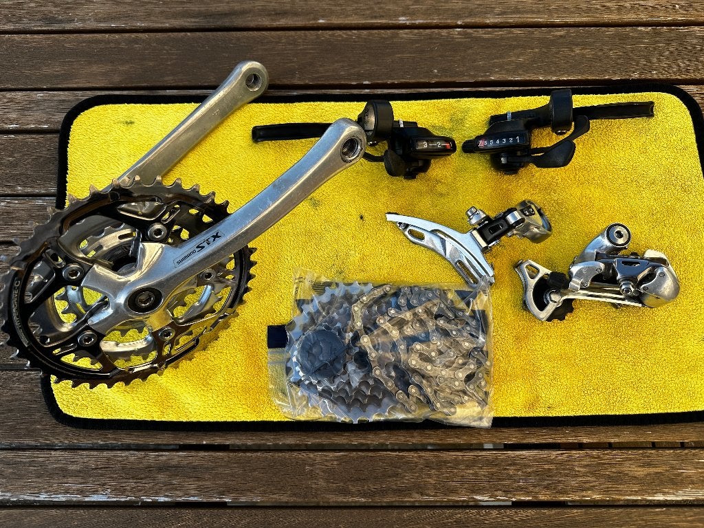 Shimano STX 3x7 Groepset (MC30) – Retro / Vintage MTB, Fietsen en Brommers, Ophalen, Gebruikt, Overige typen, Shimano