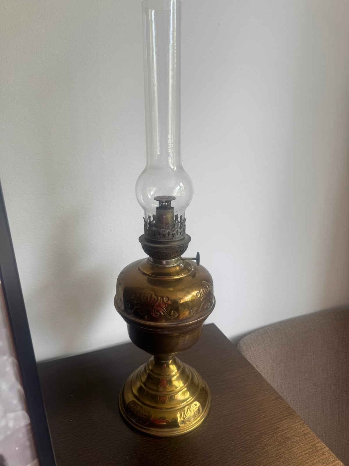 Antieke olielamp, Ophalen