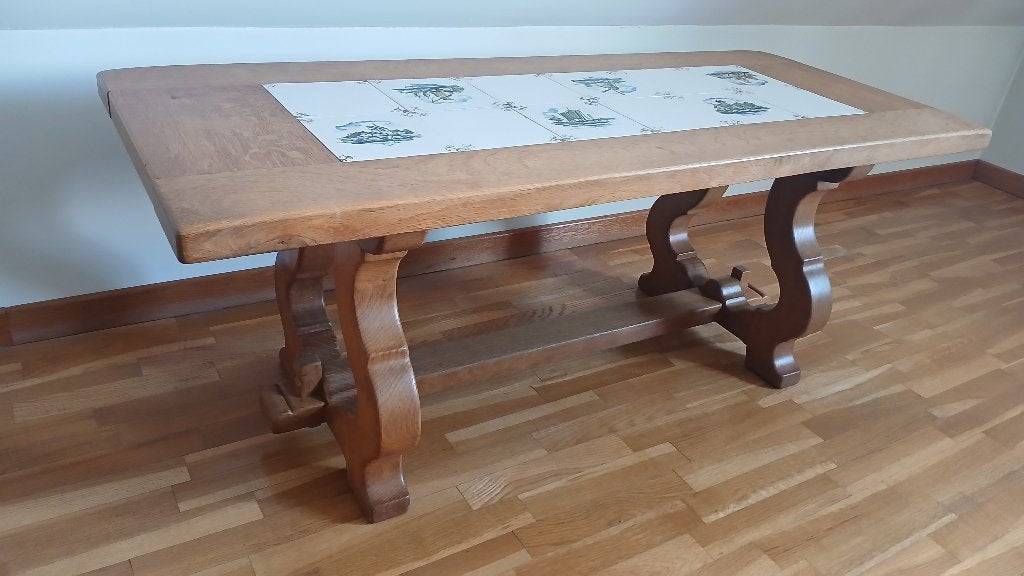 Ancienne table basse de salon, 100 à 150 cm, Comme neuf, Enlèvement, 50 à 100 cm