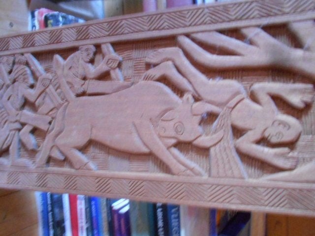 yaounde cameroun houtsnijwerk 25 €, Antiquités & Art, Afrique, Brun, Bois, 76 cm