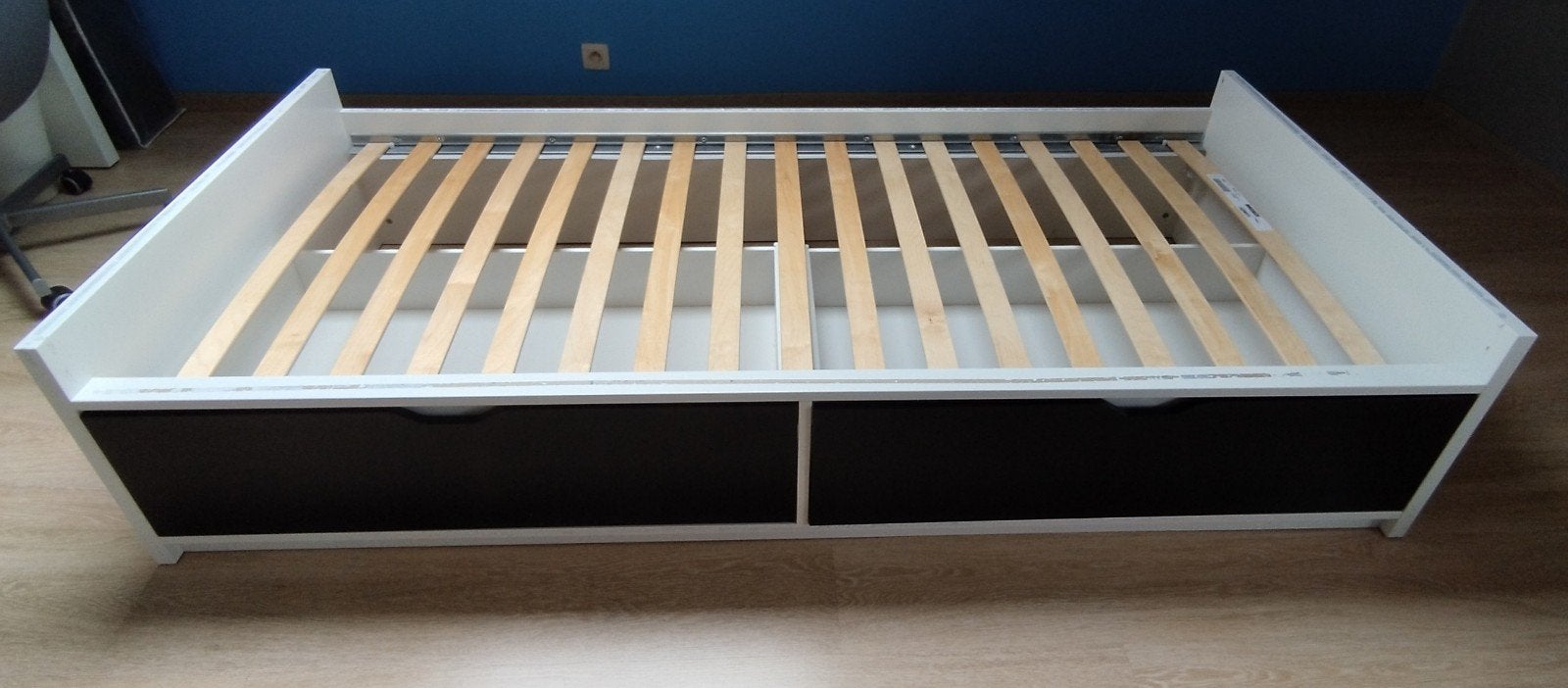 Lit+sommier Ikea 90/200, Maison & Meubles, Chambre à coucher | Lits, 90 cm, Enlèvement, Utilisé, 200 cm
