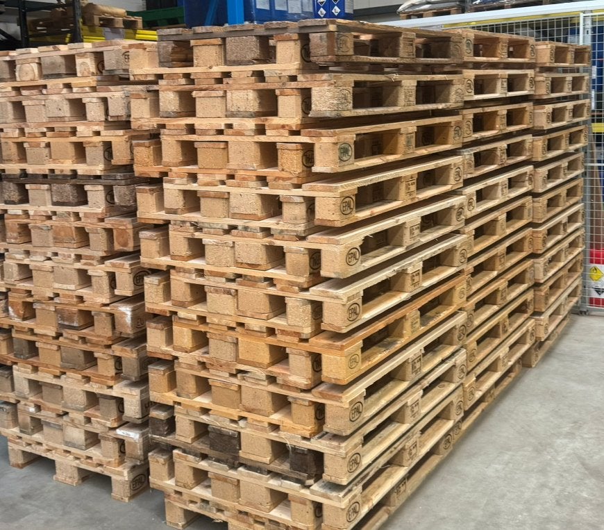 Euro Palettes (+-150), Bricolage & Construction, Enlèvement, Comme neuf
