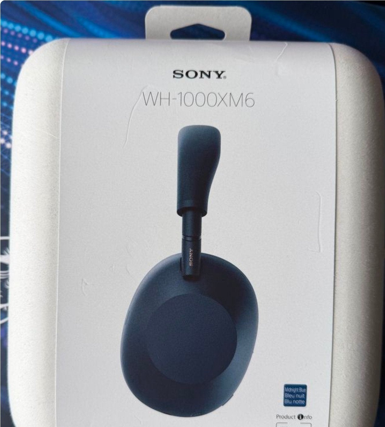 Sony wh 1000xm6 blauwe Bluetooth-koptelefoon NIEUW, Bluetooth, Gehoorbeschermer, Nieuw, Ophalen of Verzenden
