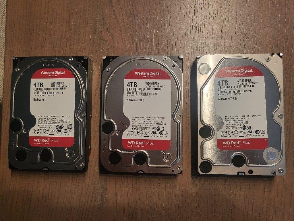 3x WD Red Plus 4TB (Used), HDD, Interne, Serveur, Enlèvement