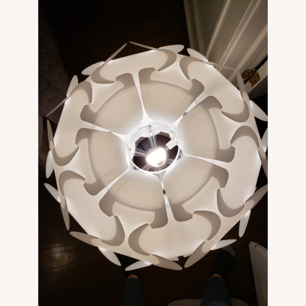 Witte IKEA Fillsta vloerlamp / sfeerlamp (75 cm), Moins de 100 cm, Comme neuf, Synthétique, Enlèvement