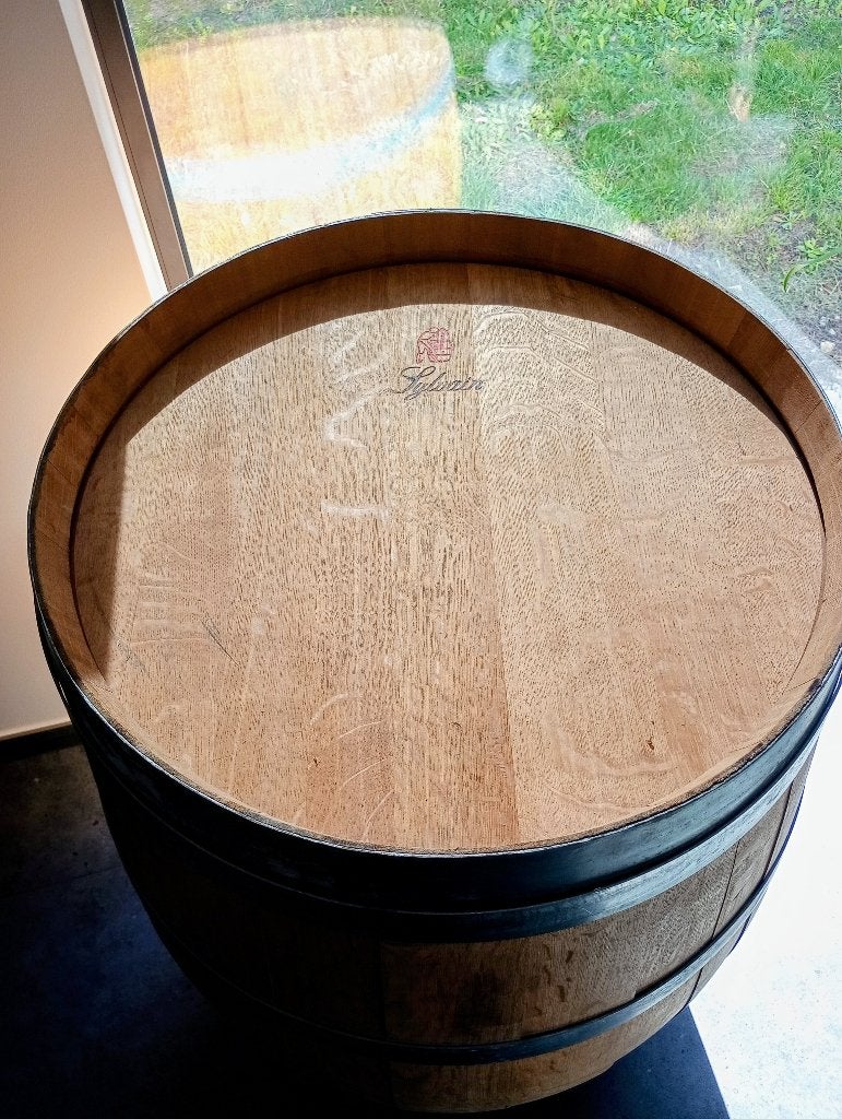 Eikenhouten wijnvat - binnen- en buitendecoratie, Ophalen, 50 tot 100 cm, 50 tot 100 cm, Zo goed als nieuw