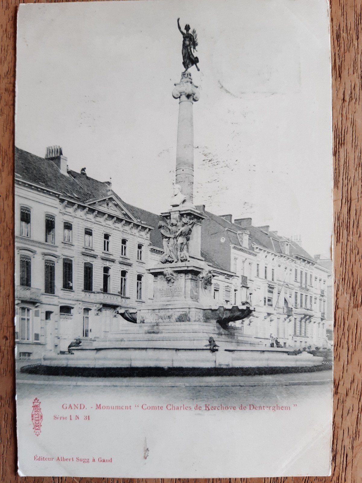 GENT monument charles de Kerckhove GAND, Ophalen of Verzenden