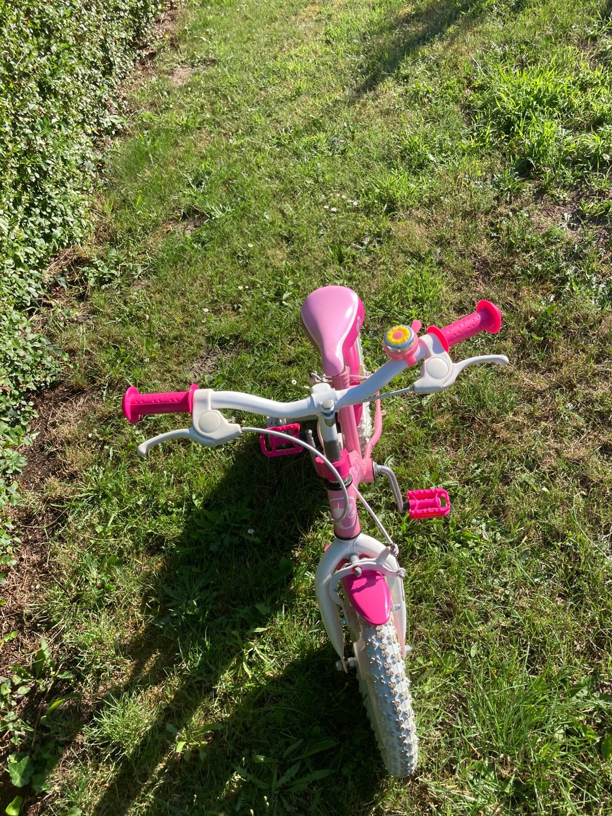 Kinderfietsje, Fietsen en Brommers, Ophalen, Zijwieltjes, Velgrem, Minder dan 16 inch