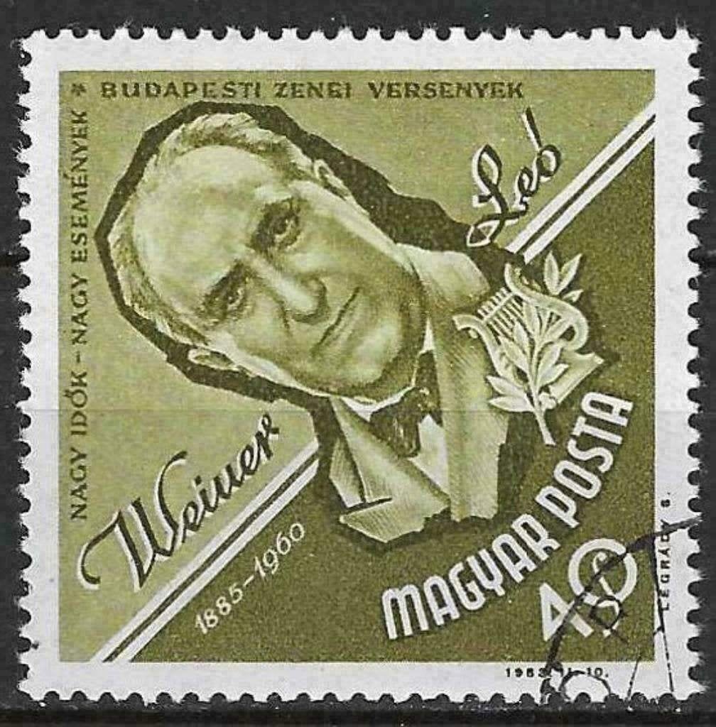 Hongrie 1963 - Yvert 1588 - Anniversaires culturels (ST), Timbres & Monnaies, Timbres | Europe | Hongrie, Envoi, Affranchi