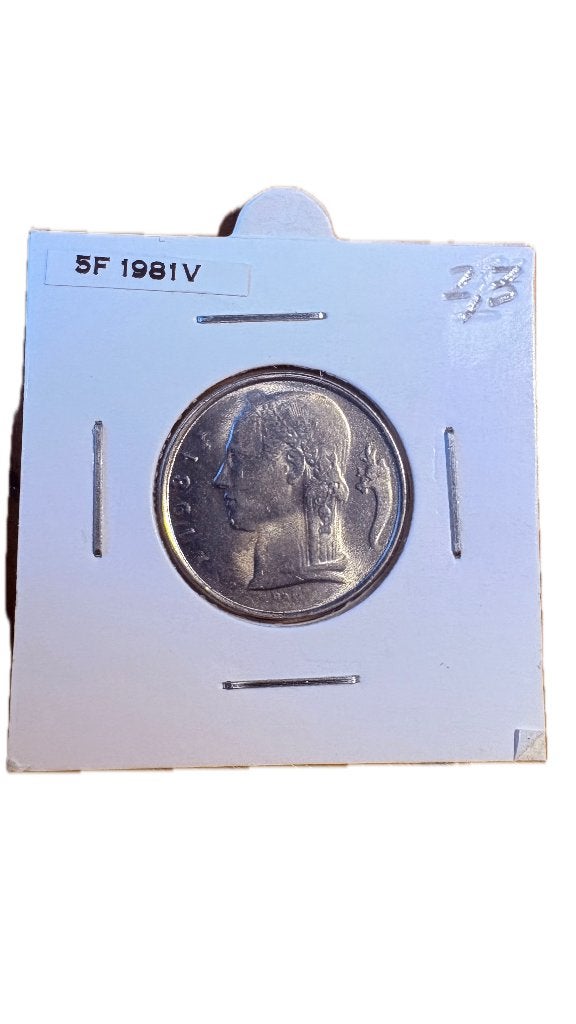 BAUDOUIN I : 5 FRANCS 1981V, Timbres & Monnaies, Enlèvement ou Envoi
