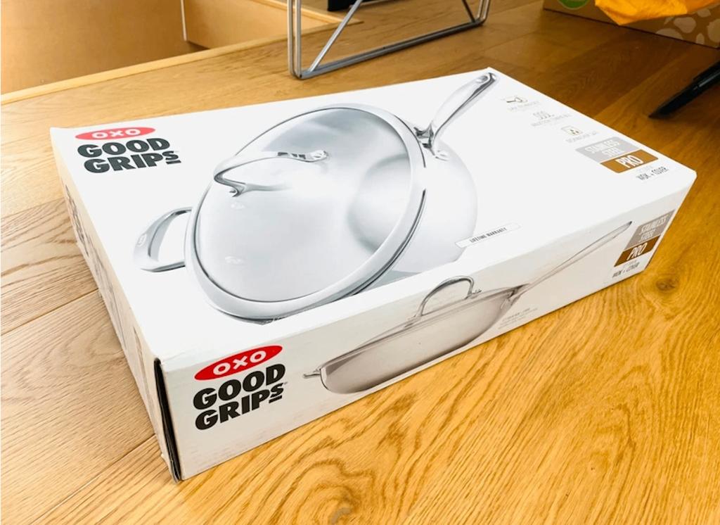 Unieke OXO Stainless Steel Pro Wok pan – 30 cm – Nieuw!, Ophalen, Nieuw, Glas, Vaatwasserbestendig