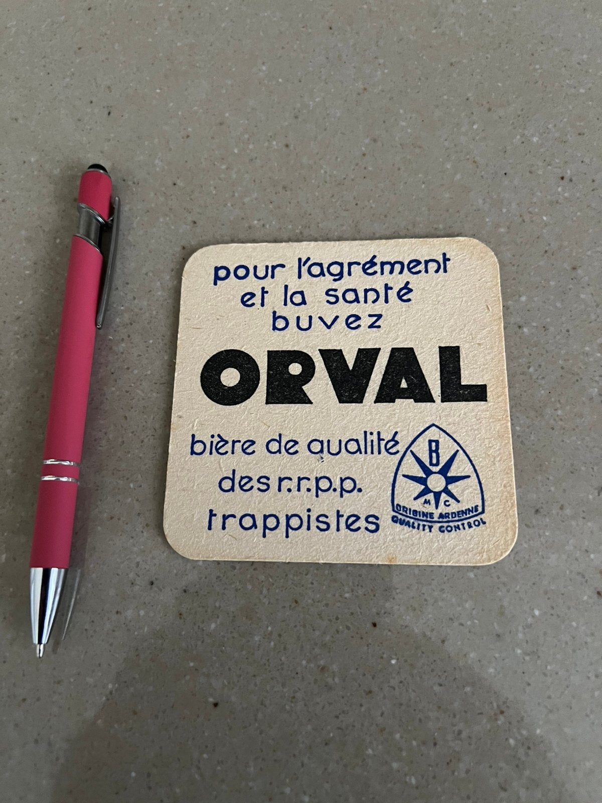 Orval oude bierkaart, Verzamelen, Verzenden, Zo goed als nieuw