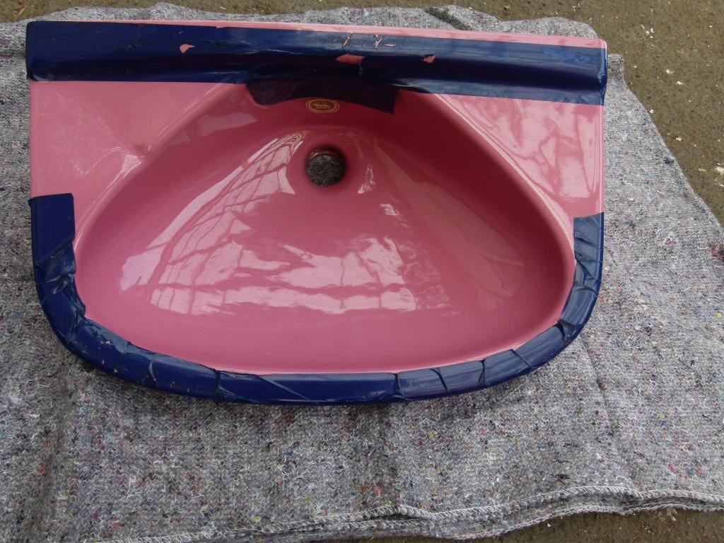 vintage wastafel lavabo fontein Flieder 70er oude stock, Ophalen, Huis en Inrichting