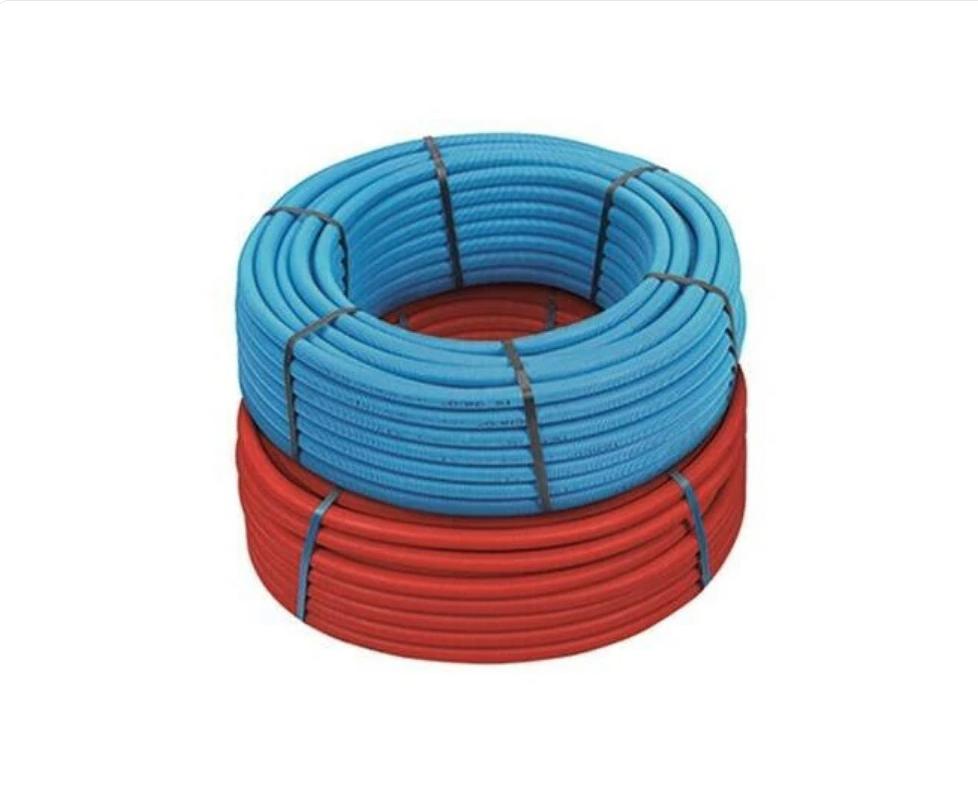 henco geïsoleerde meerlagenbuis 16mm 50m rood en blauw, Enlèvement, Neuf
