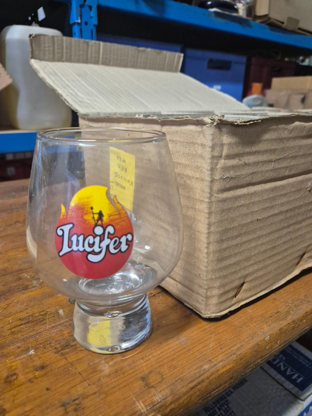 Lucifer bierglazen, Verzamelen, Ophalen of Verzenden