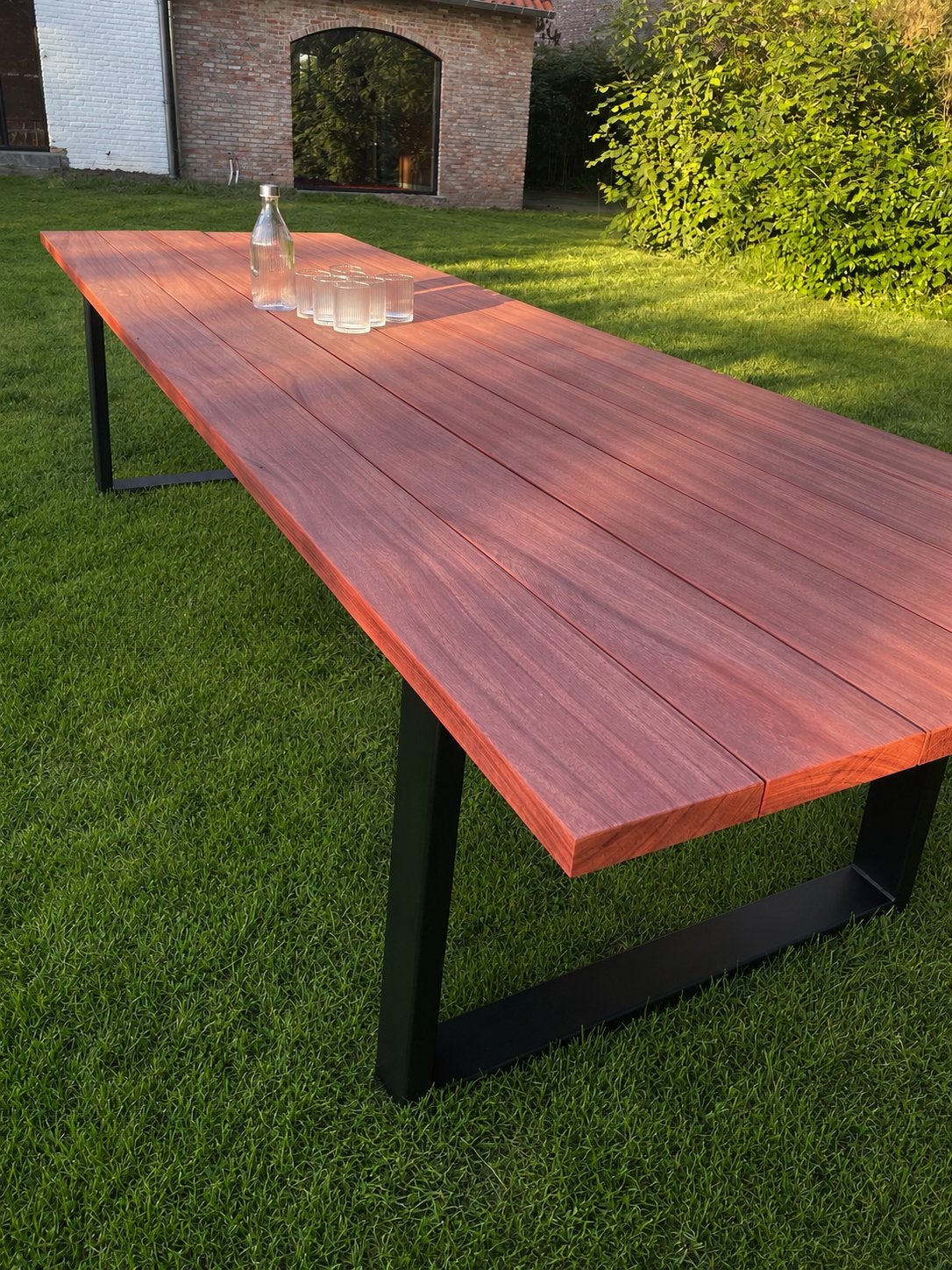 Grote tuintafel, Ophalen, Nieuw, Rechthoekig, Hout