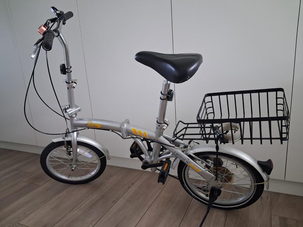 Handig vouwfietsje in goede staat., Vitesses, Frein sur jante, 16 à 18 pouces, Enlèvement