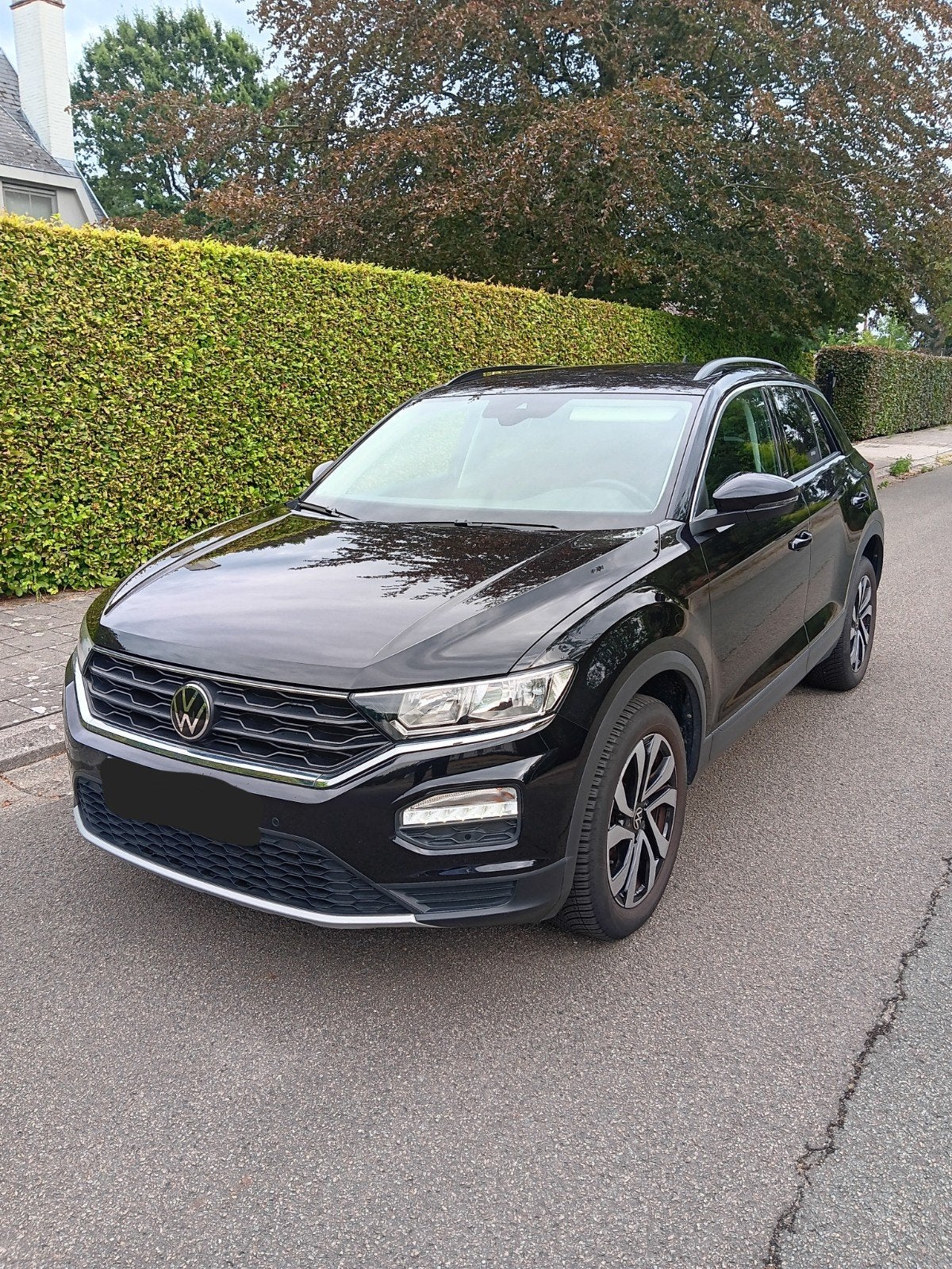 VW T-Roc 1.0TSI Active line - 2022 - 51D km - OHB VW, Auto's, Dealer onderhouden, Leder en Stof, Zwart, Handgeschakeld