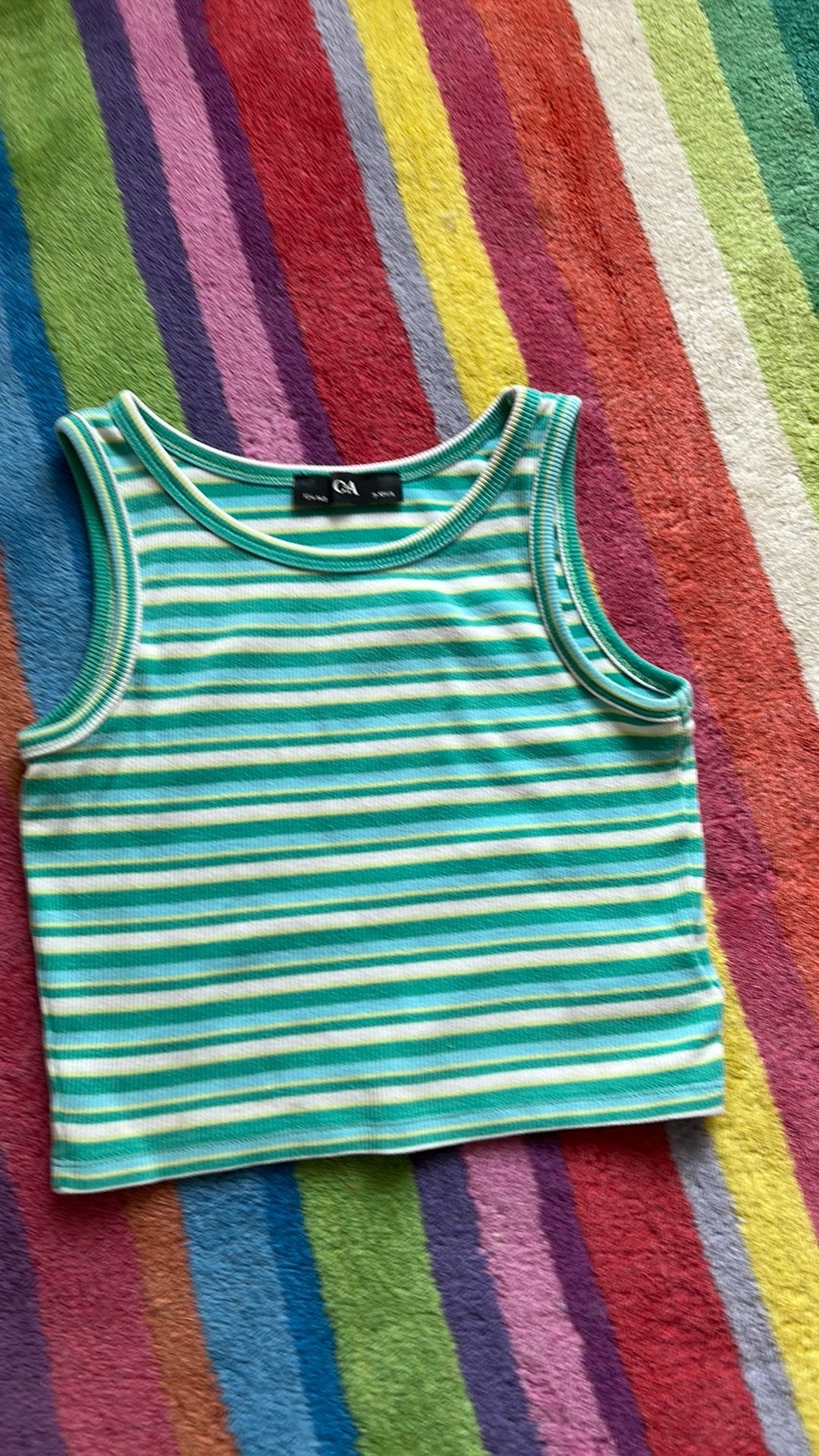 groen met blauw topje, Kinderen en Baby's, Kinderkleding | Maat 122, Ophalen, Zo goed als nieuw, Meisje, Shirt of Longsleeve