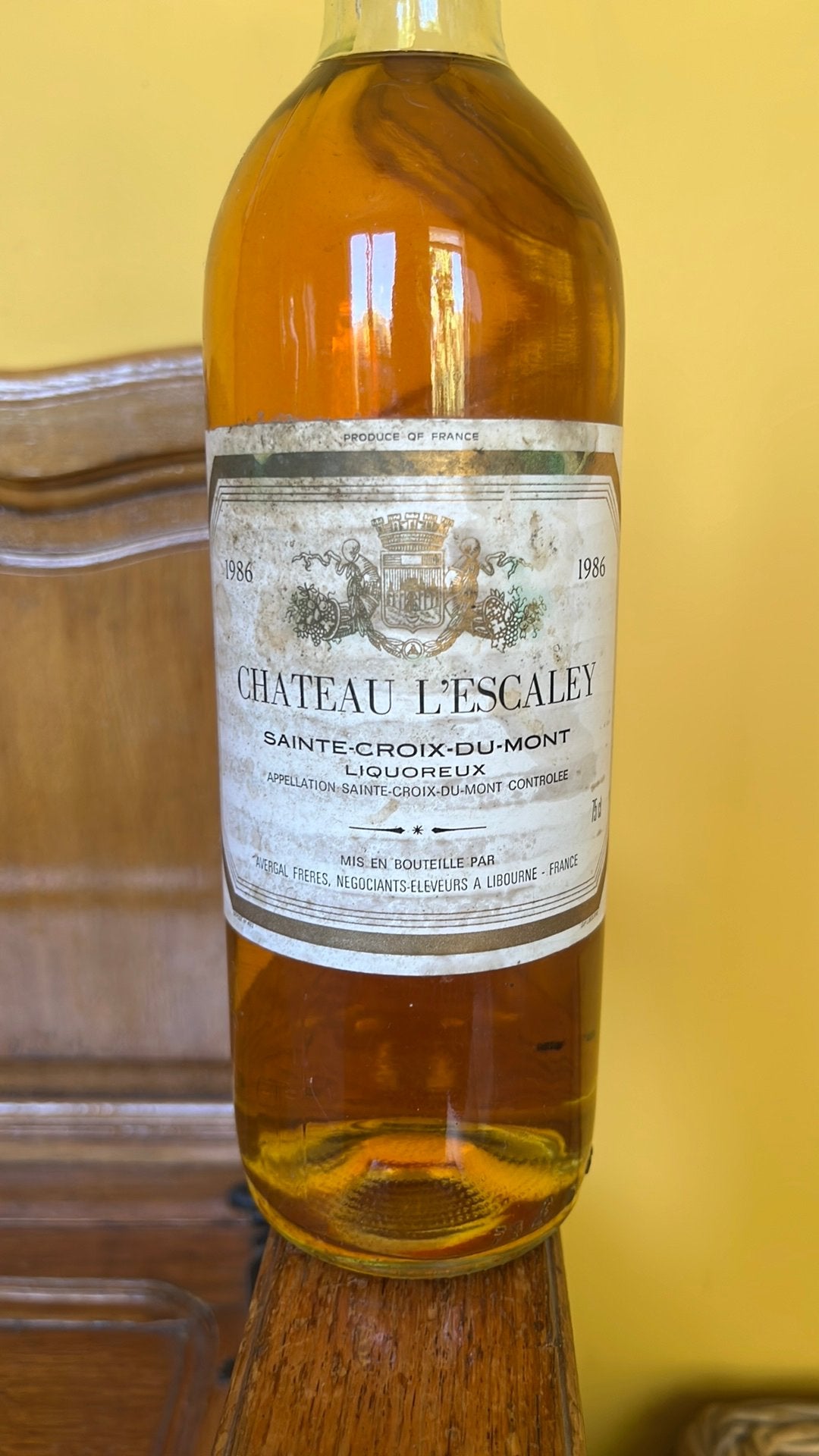 Vin de 1986, Collections, Vins, Neuf, Pleine, Vin blanc, Enlèvement