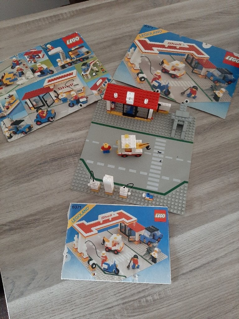 Legoland 6371 Shell tankstation(niet compleet), Gebruikt, Lego, Ophalen of Verzenden, Inclusief instructies
