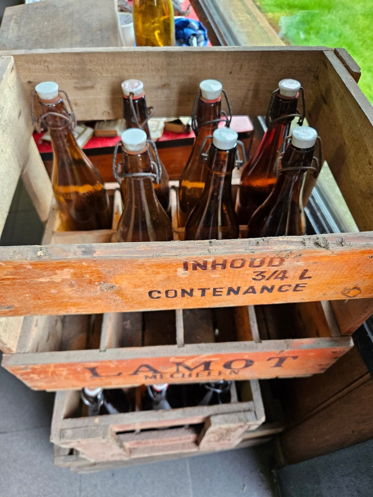 Ancien bac à bière Lamot Mechelen vintage, Enlèvement