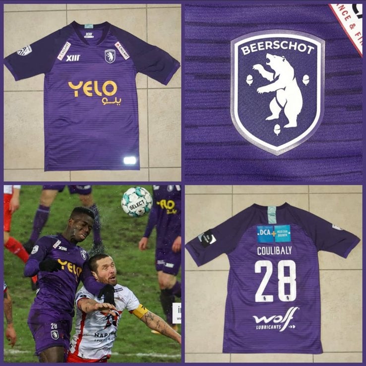 Matchworn Shirt Coulibaly Beerschot, Enlèvement ou Envoi, Comme neuf