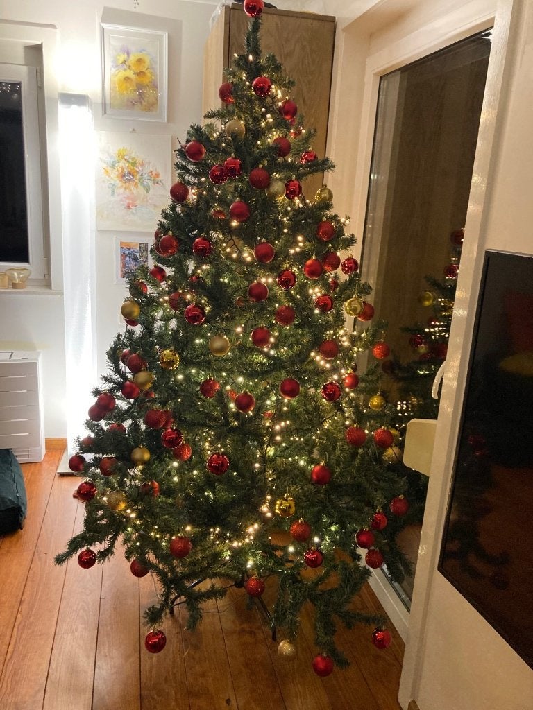Kerstboom ongeveer 200cm, Ophalen, Gebruikt