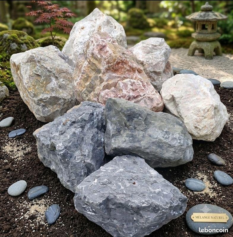 Lot de roches décoratives, Jardin & Terrasse, Enlèvement, Comme neuf, Rocher