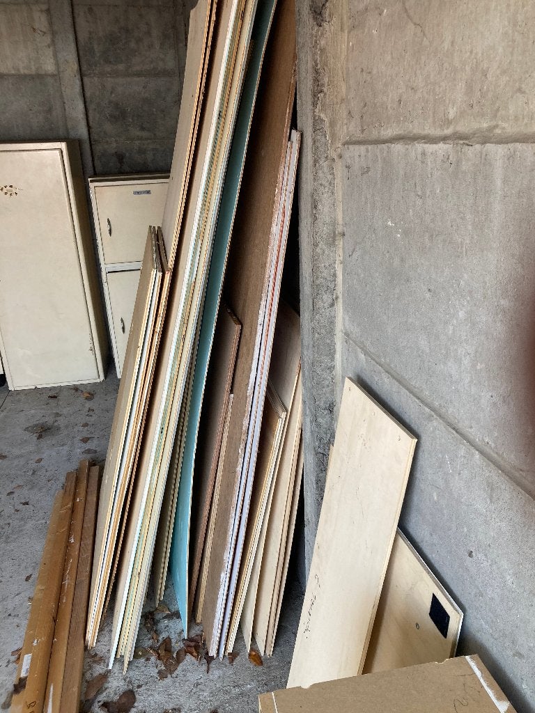 Gratis houtpanelen, Doe-het-zelf en Bouw, Hout en Planken, Ophalen, Gebruikt, Minder dan 25 mm, Overige typen