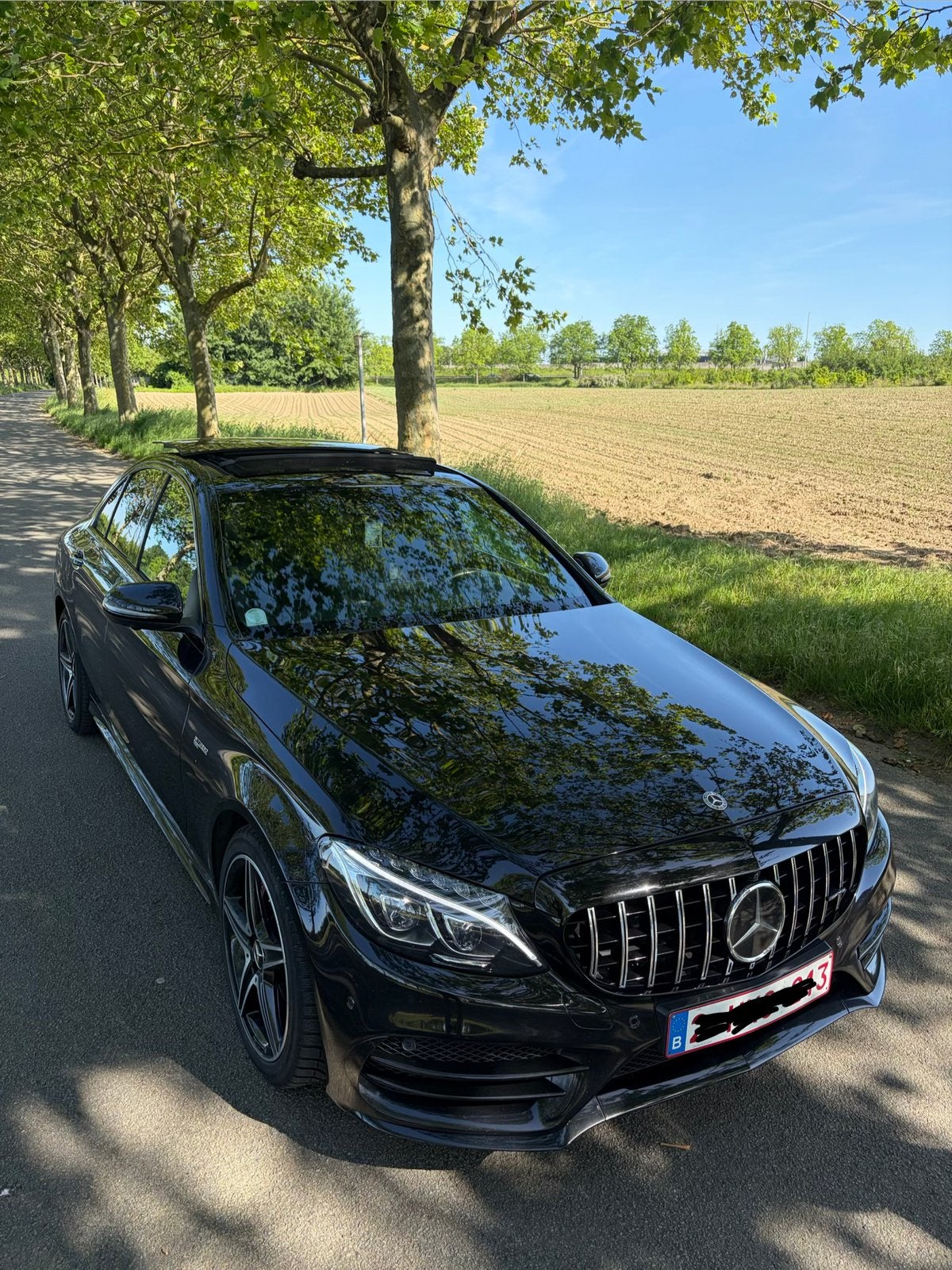 MERCEDES BENZ C43 AMG // 2018 // 3.0 BiTurbo // 4-MATIC !!, Autos, Mercedes-Benz, Cuir et Alcantara, Achat, Euro 6, Noir