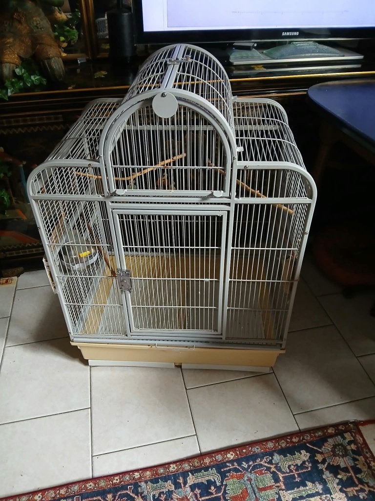 Cage perruches / conure, Enlèvement, Comme neuf, Métal, Autres types